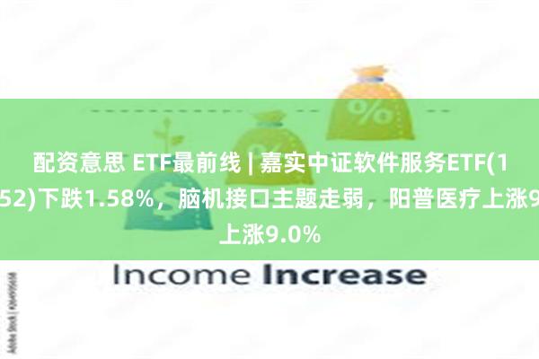 配资意思 ETF最前线 | 嘉实中证软件服务ETF(159852)下跌1.58%，脑机接口主题走弱，阳普医疗上涨9.0%