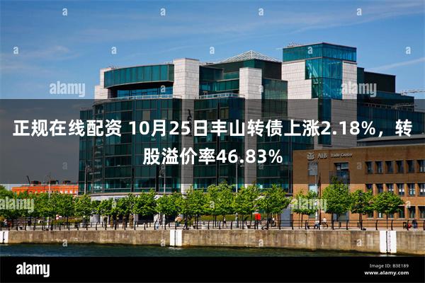 正规在线配资 10月25日丰山转债上涨2.18%，转股溢价率46.83%