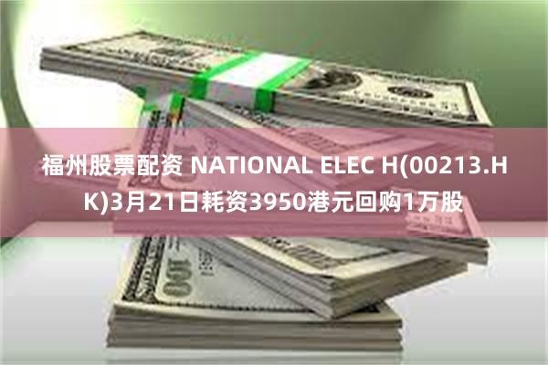 福州股票配资 NATIONAL ELEC H(00213.HK)3月21日耗资3950港元回购1万股